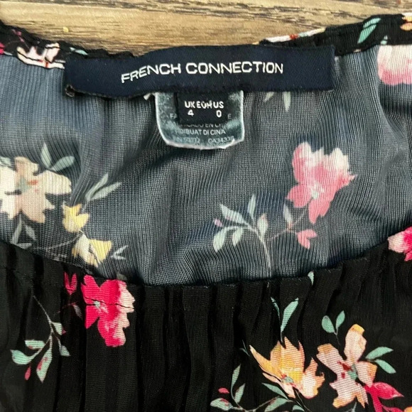 French connection floral long xs or size 0 dress - Picture 2 of 2